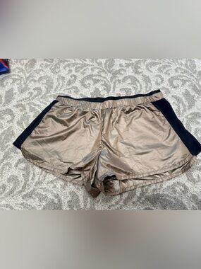 Koral Women’s Taupe Athletic Shorts with Black Trim